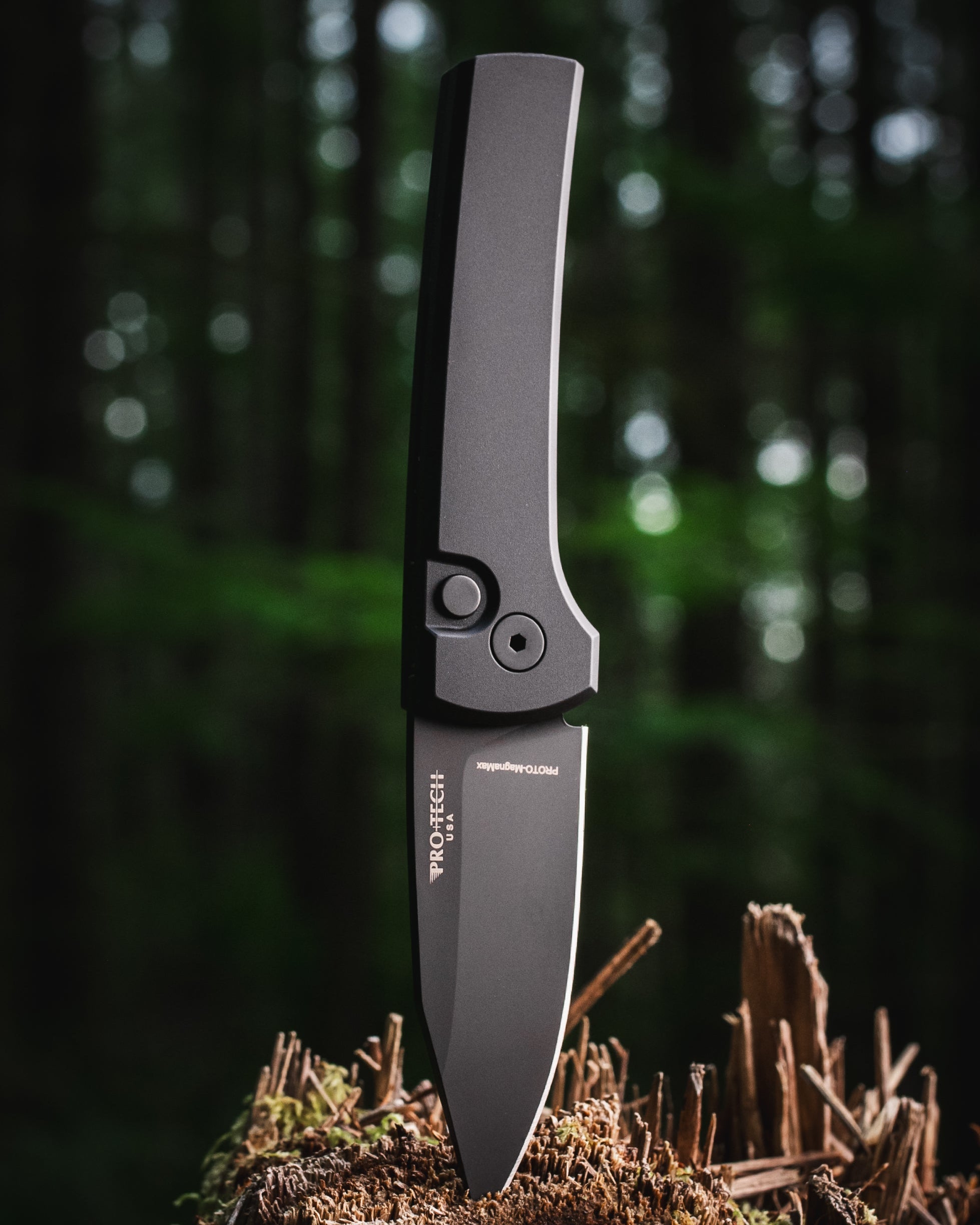 Chaves x ProTech Scapegoat RCS1103.SWAT Auto - Black Handles - DLC Black MAGNAMAX Blade - Black Hardware