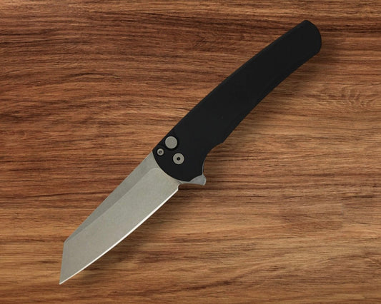 Pro-Tech 5401 Malibu - Black Handle - Stonewash Reverse Tanto Magnacut Blade Urban Cutlery & Lifestyle Shoppe