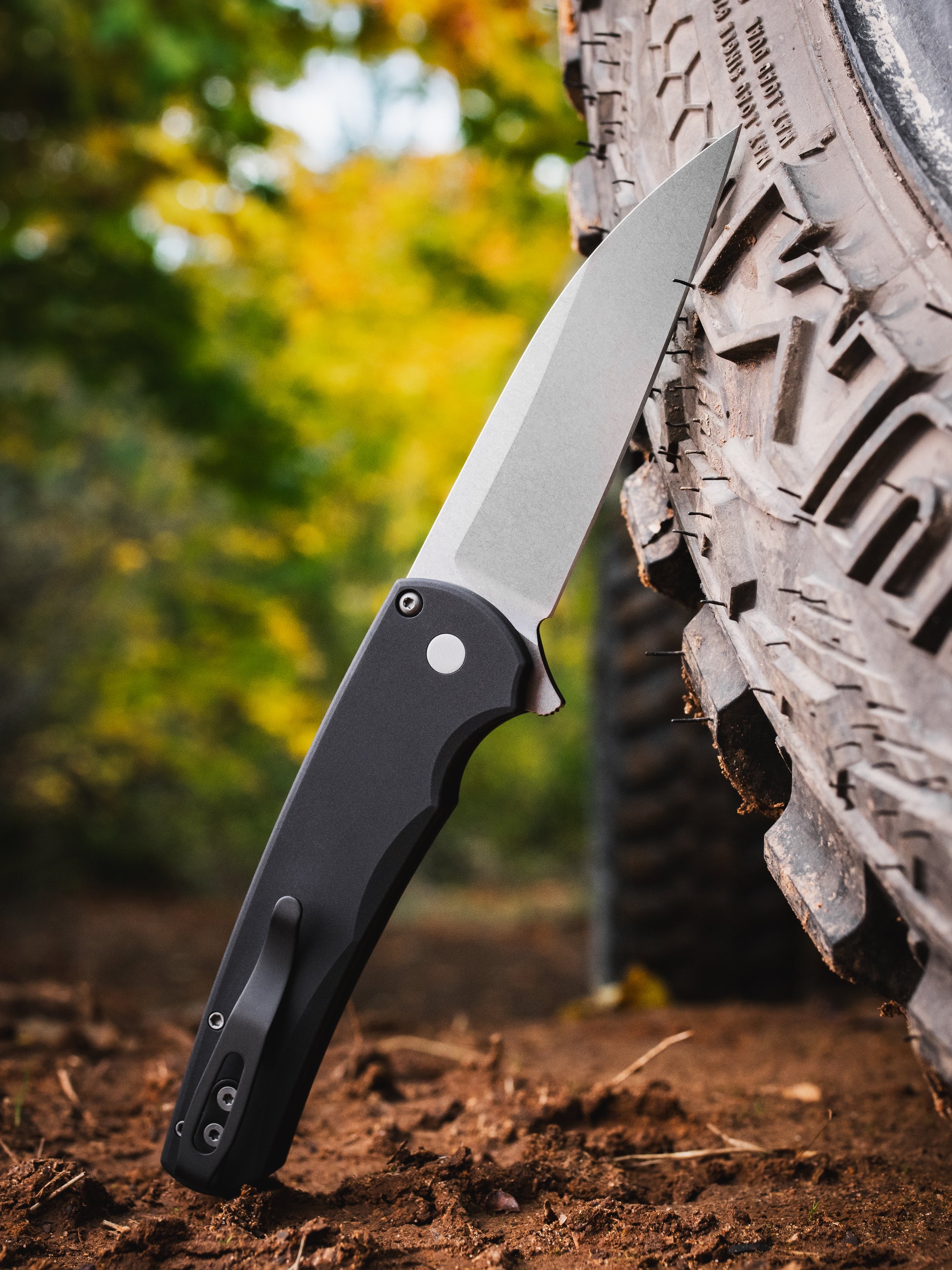 Pro-Tech-Pro-Tech 5301 Malibu - Black Handle - Stonewash Magnacut Wharncliffe Blade-3-Urban Cutlery