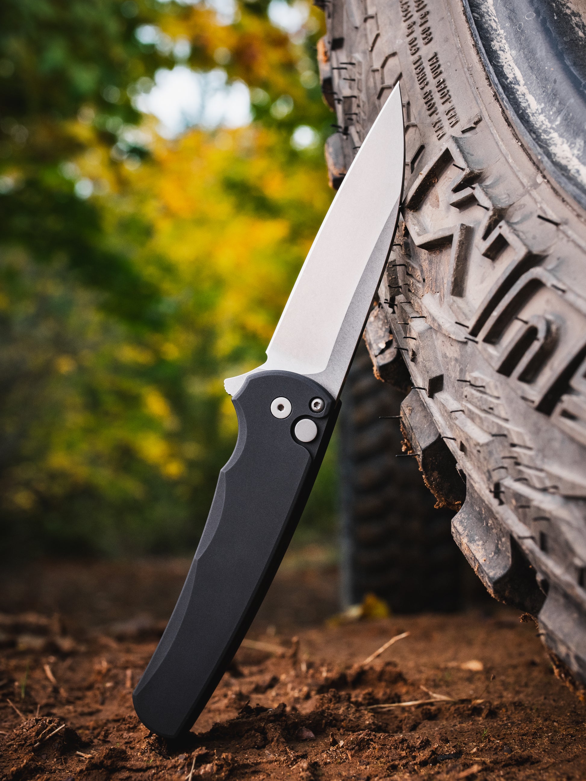 Pro-Tech-Pro-Tech 5301 Malibu - Black Handle - Stonewash Magnacut Wharncliffe Blade-4-Urban Cutlery