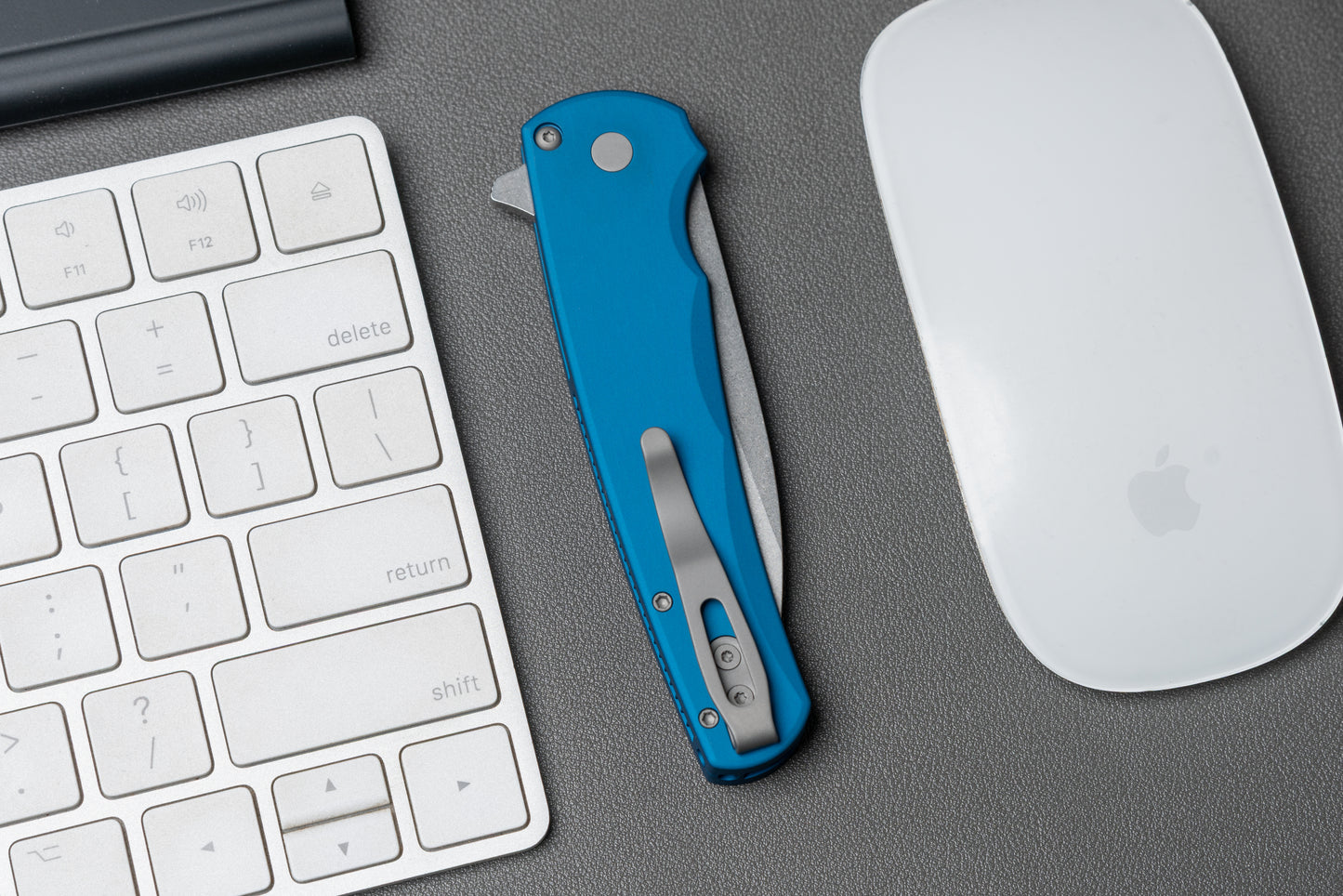 Pro-Tech-Pro-Tech 5301.Blue Malibu - Blue Handle - Stonewash Magnacut Wharncliffe Blade-3-Urban Cutlery