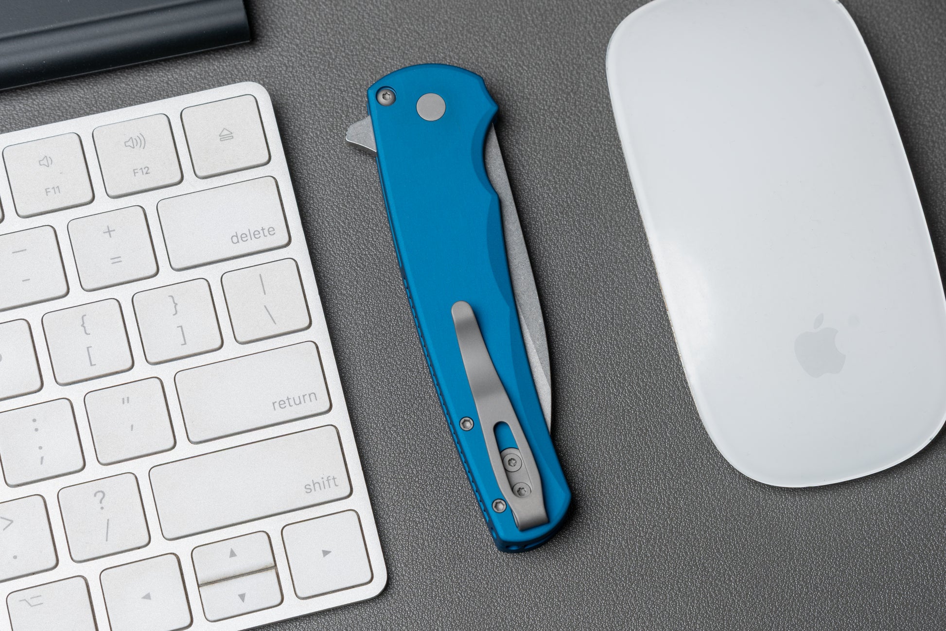 Pro-Tech-Pro-Tech 5301.Blue Malibu - Blue Handle - Stonewash Magnacut Wharncliffe Blade-Urban Cutlery