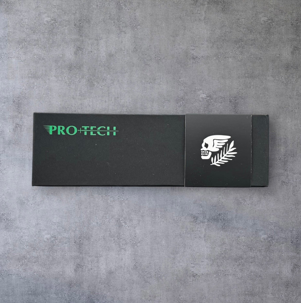 Pro-Tech-Pro-Tech Duke x Peace Neighbor Avalon 1st Production - Textured Black 6061 Aluminum Handle - Polished Mike Irie Compound Ground 154CM Blade - Mosaic Button - Peace Neighbor Bead & Patch Included-Urban Cutlery