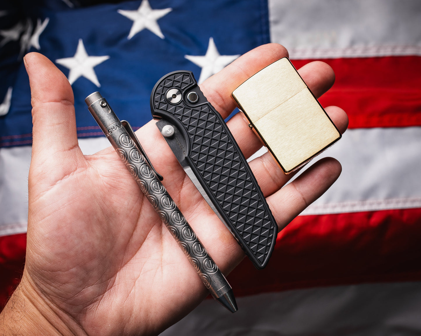 Pro-Tech-Pro-Tech INT1105.LTD TR-3 INTEGRITY Manual - Relic Textured Black Handle - Machine Satin MAGNACUT Blade - Black Lip Pearl Button - Satin Hardware-4-Urban Cutlery