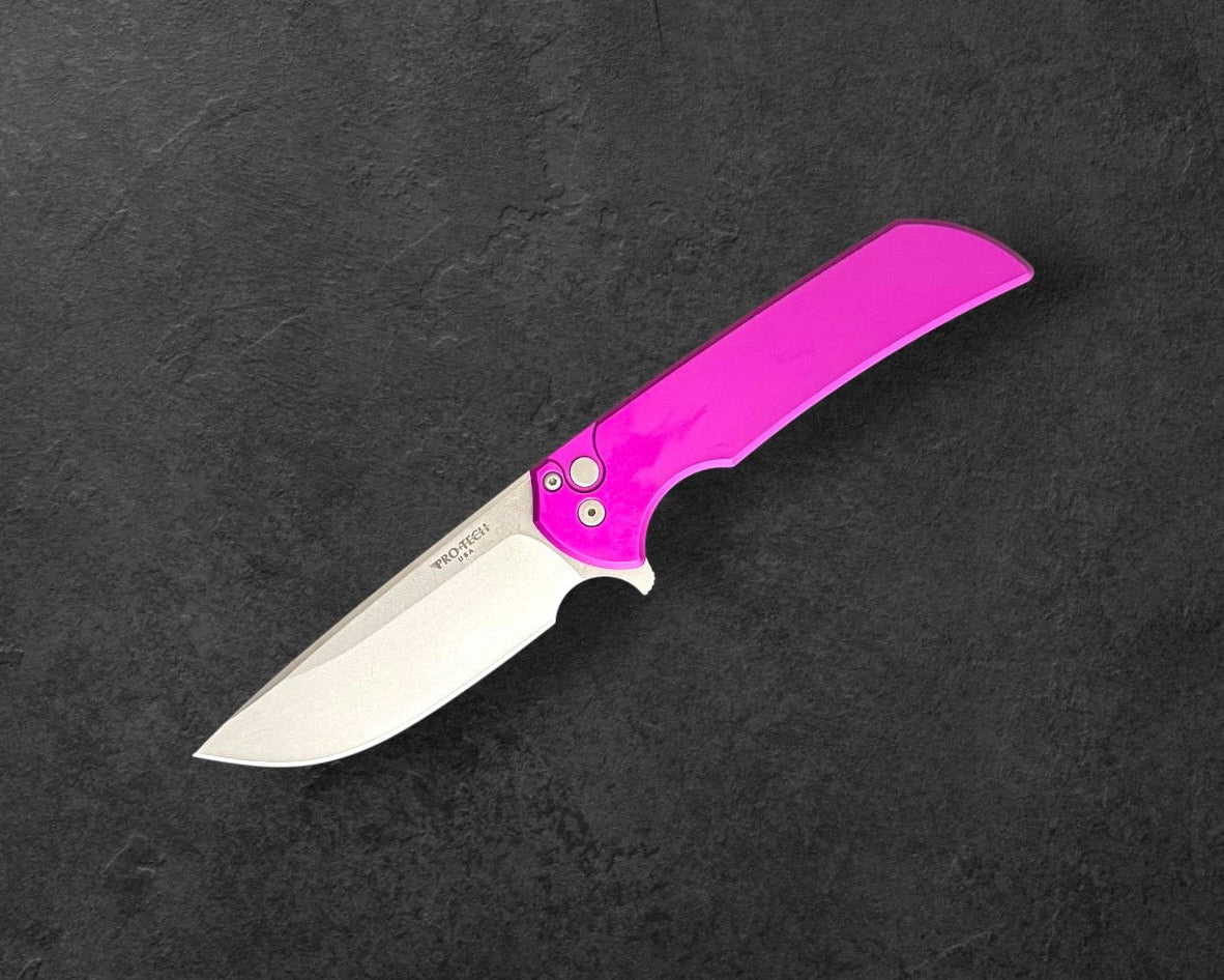 Pro-Tech-Pro-Tech Mordax (MX101-PURPLE) - Purple Handle - Stonewash Magnacut Blade - Blasted Mini Deep Carry Clip-2-Urban Cutlery