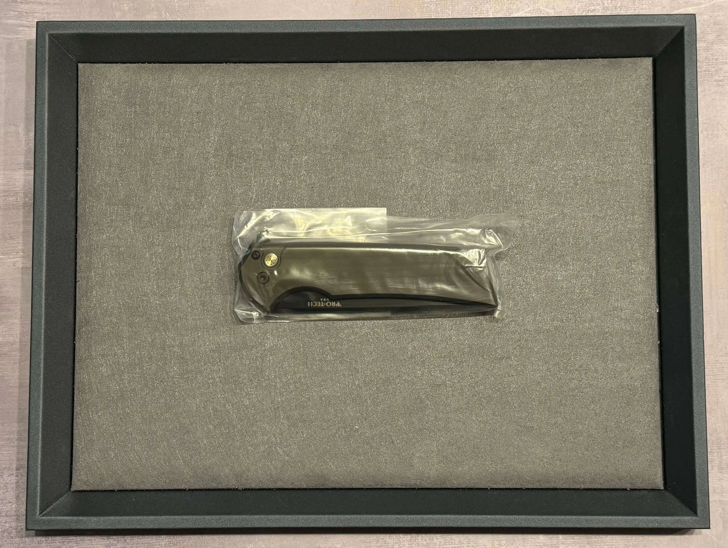 Pro-Tech-Pro-Tech NYCKS Special Mordax Wharncliffe - Green Handle - Mosaic Pin Push Button - DLC Black Magnacut Blade /25 - Brand New-8-Urban Cutlery