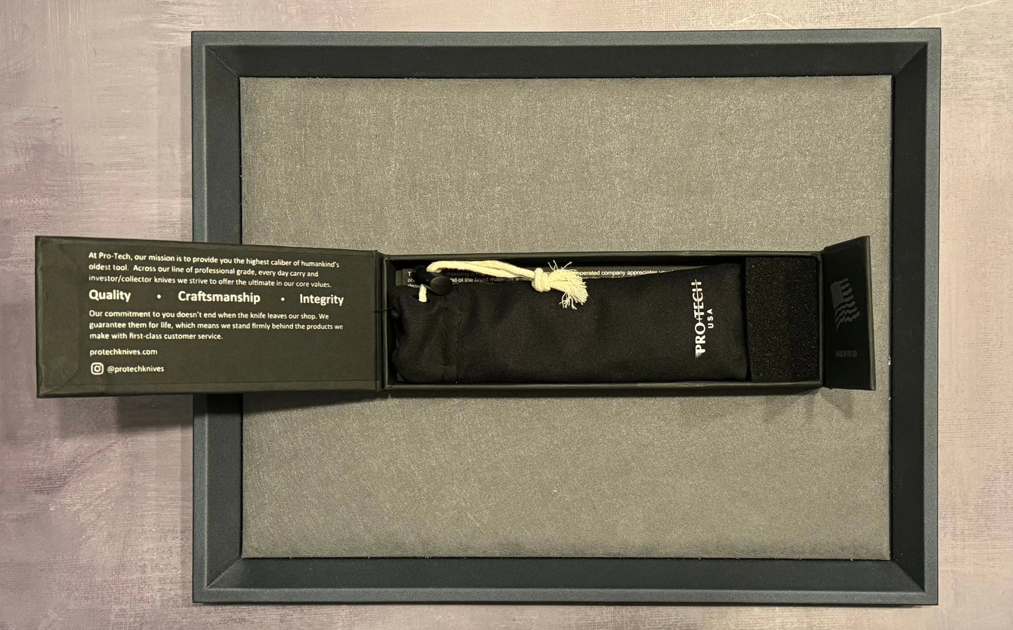 Pro-Tech-Pro-Tech NYCKS Special Mordax Wharncliffe - Green Handle - Mosaic Pin Push Button - DLC Black Magnacut Blade /25 - Brand New-9-Urban Cutlery