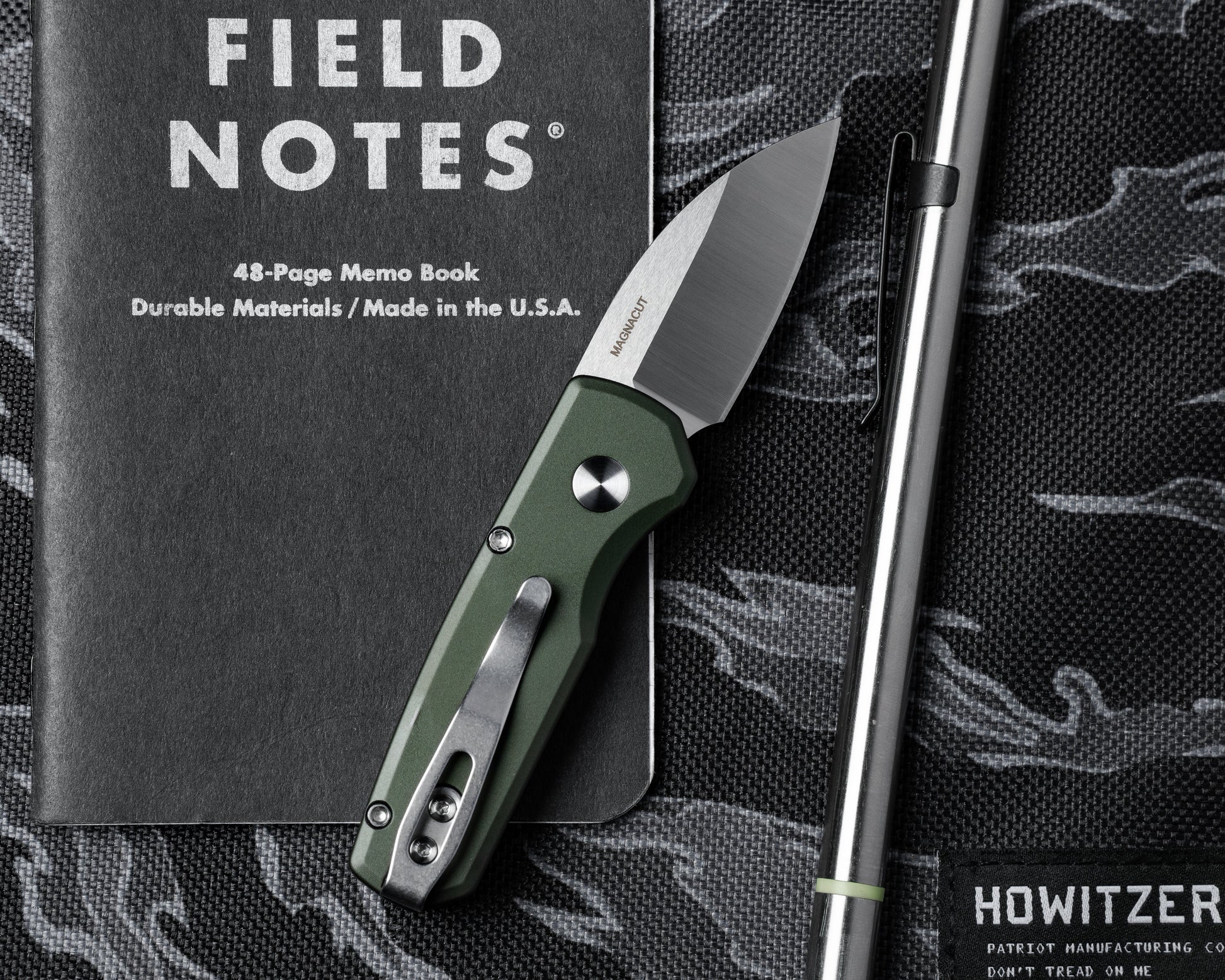 Pro-Tech-Pro-Tech R5300.LTD.Green Runt AUTO - Smooth Green Handle - Machine Satin MAGNACUT Wharncliffe Blade - Pearl Button - Satin Hardware-2-Urban Cutlery