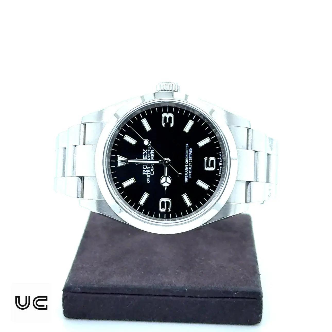 Rolex-Rolex Explorer 36mm - 2021 Black Dial - Oyster Bracelet - 124270-Urban Cutlery