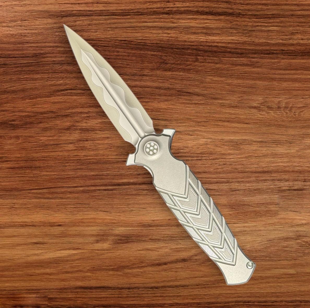 Sharp by Design-Sharp by Design Arch Nemesis – "Tread" with Highlights - 2-Tone Blade-Urban Cutlery