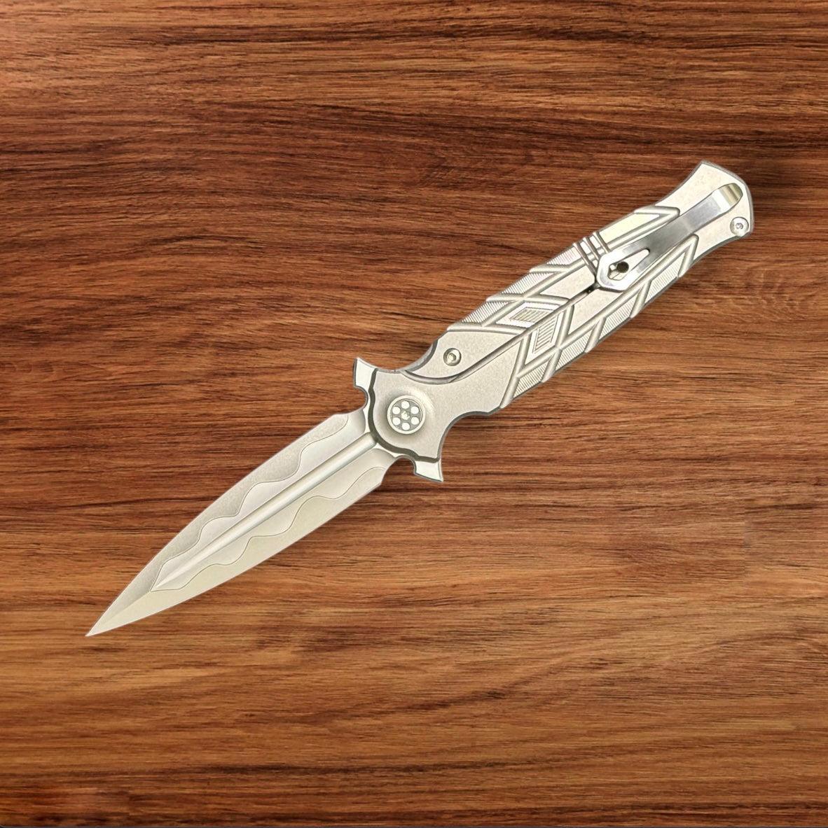 Sharp by Design-Sharp by Design Arch Nemesis – "Tread" with Highlights - 2-Tone Blade-Urban Cutlery