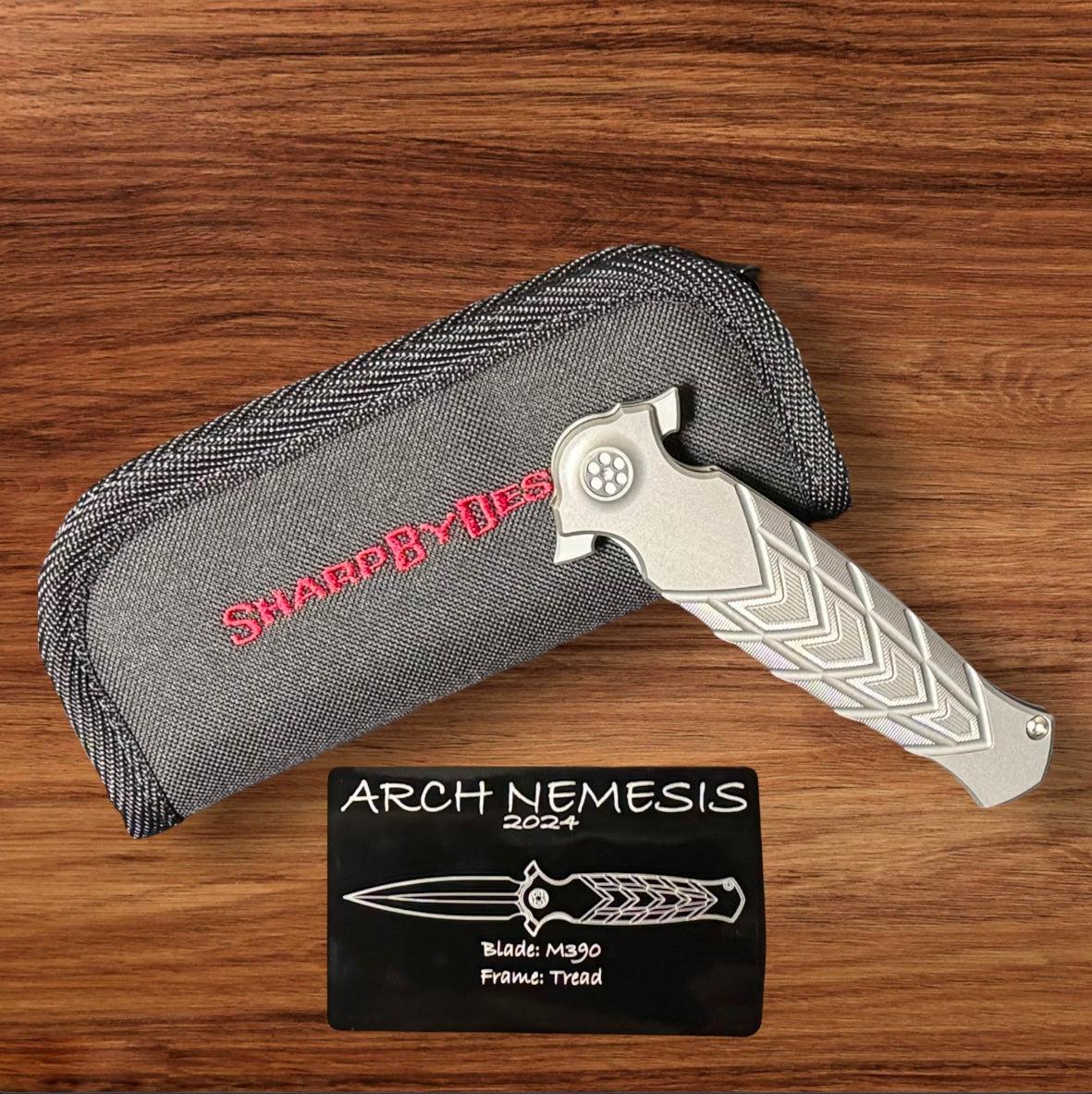 Sharp by Design-Sharp by Design Arch Nemesis – "Tread" with Highlights - 2-Tone Blade-Urban Cutlery