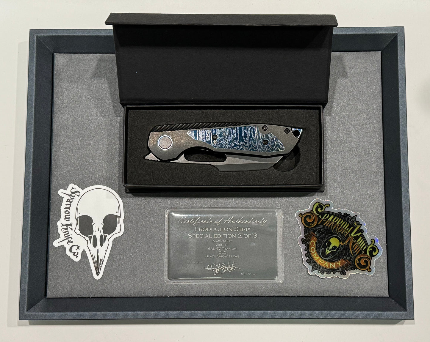 Sparrow Knife Co.-BLADE SHOW TEXAS EXCLUSIVE Sparrow Knife Co. Strix #2 of 3 - Brand New-1-Urban Cutlery