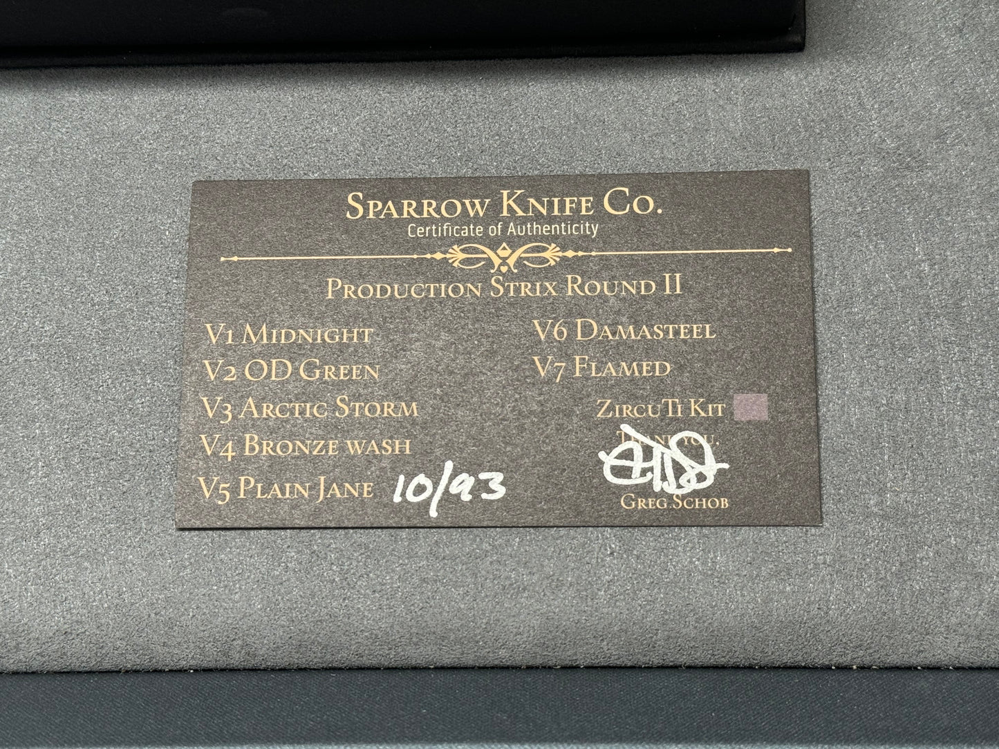 Sparrow Knife Co.-Sparrow Knife Co. Strix V5 Plain Jane #10 of 93 - Brand New-7-Urban Cutlery