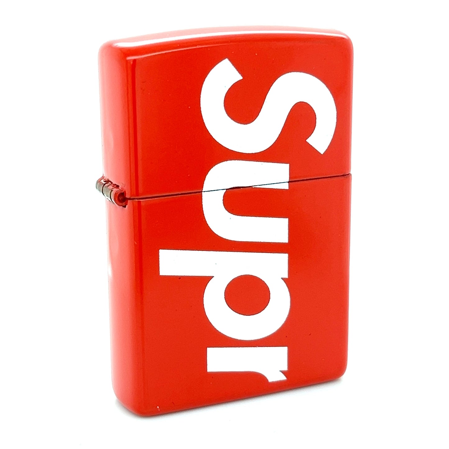 Supreme-Supreme Logo Zippo - Red - Brand New-1-Urban Cutlery