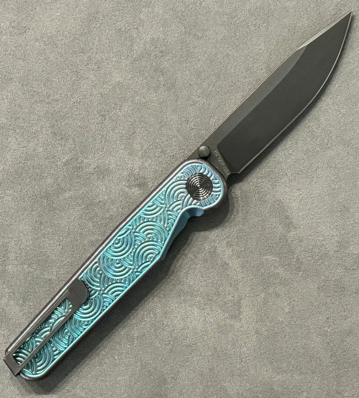 TACTILE KNIFE CO. ROCKWALL THUMBSTUD - BLURPLE & DLC SEIGAIHA URBAN EDC EXCLUSIVE Tactile Knife Company Urban Cutlery & Lifestyle Shoppe