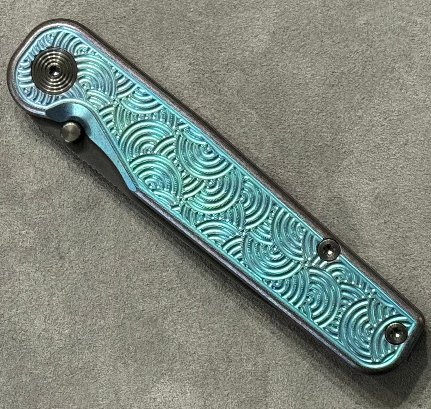 TACTILE KNIFE CO. ROCKWALL THUMBSTUD - BLURPLE & DLC SEIGAIHA URBAN EDC EXCLUSIVE Tactile Knife Company Urban Cutlery & Lifestyle Shoppe