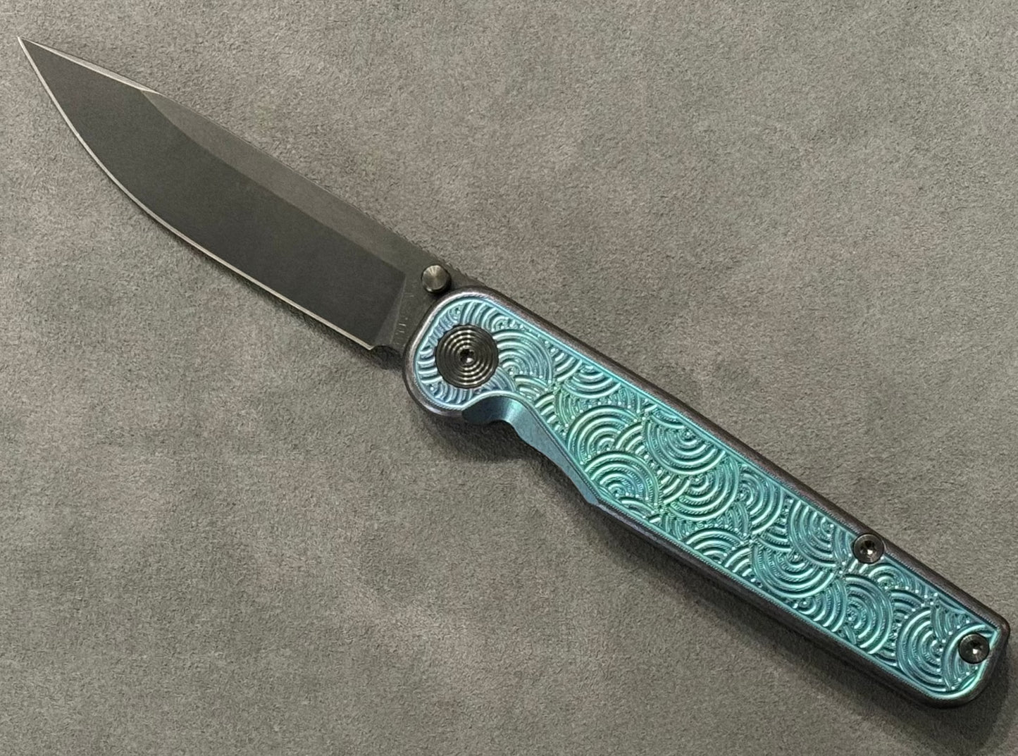 TACTILE KNIFE CO. ROCKWALL THUMBSTUD - BLURPLE & DLC SEIGAIHA URBAN EDC EXCLUSIVE Tactile Knife Company Urban Cutlery & Lifestyle Shoppe