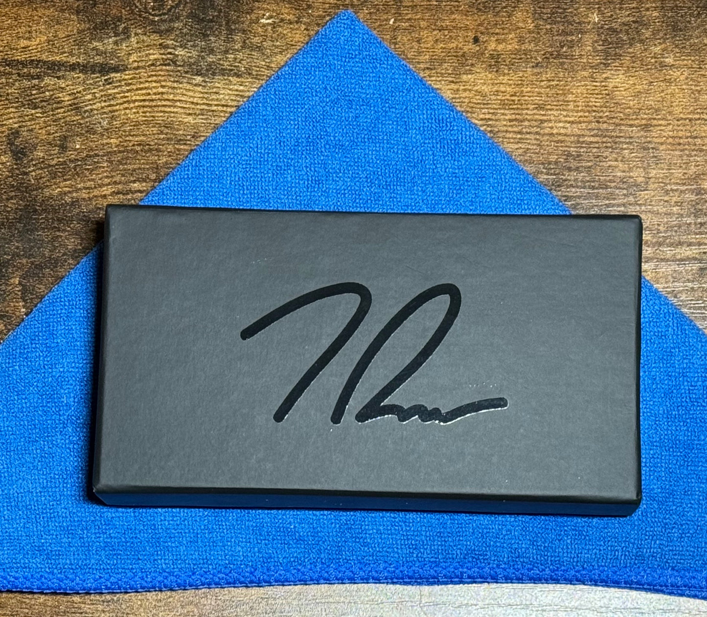 T.W. Price Design-TW PRICE DAWN V2 HAND RUBBED M390 BLADE/32V BLUE BEAD BLAST TITANIUM HANDLE-7-Urban Cutlery