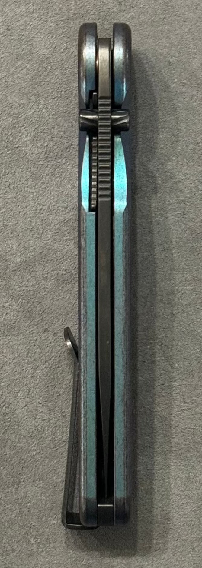 Tactile Knife Company-TACTILE KNIFE CO. ROCKWALL THUMBSTUD - BLURPLE & DLC SEIGAIHA URBAN EDC EXCLUSIVE-Urban Cutlery