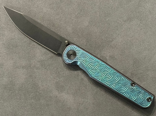 Tactile Knife Company-TACTILE KNIFE CO. ROCKWALL THUMBSTUD - BLURPLE & DLC SEIGAIHA URBAN EDC EXCLUSIVE-Urban Cutlery