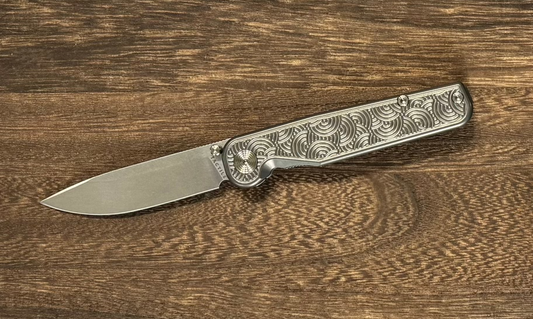 Tactile Knife Company-TACTILE KNIFE CO. ROCKWALL THUMBSTUD - DARKWASH SEIGAIHA URBAN EDC EXCLUSIVE-Urban Cutlery