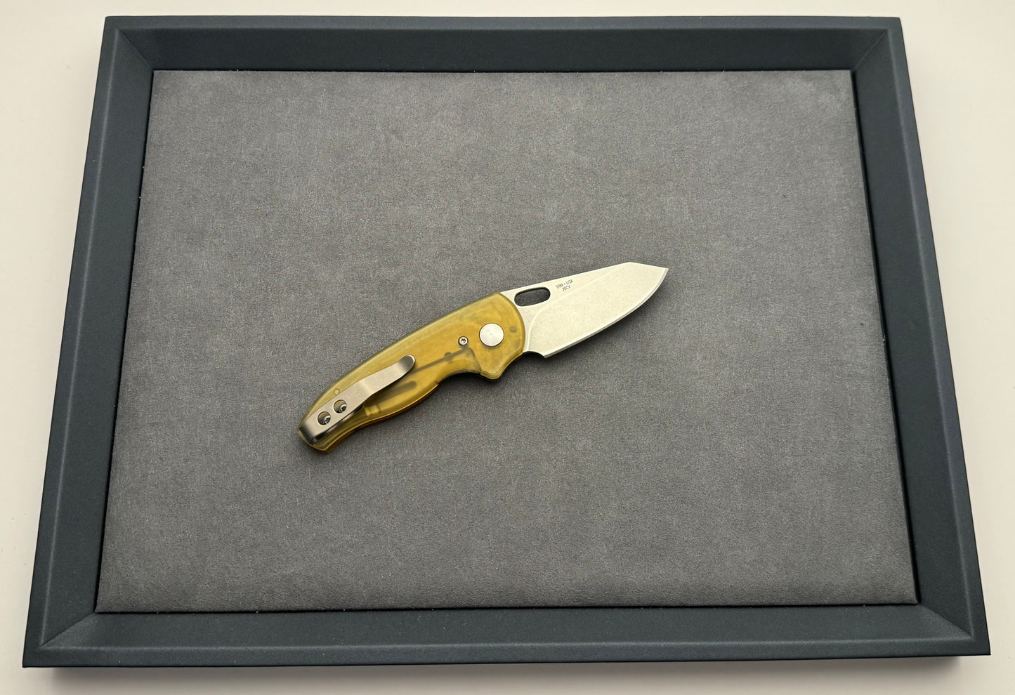 Three Rivers Mfg. (TRM) - Holey-Nerd - Ultem 20CV - Linerlock - Pre-Owned Three Rivers Mfg. Urban Cutlery & Lifestyle Shoppe