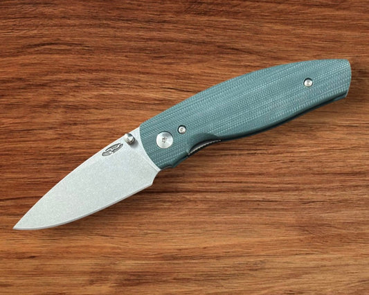 Three Rivers Mfg. (TRM) Neutron 2 - FOREST GREEN G10 Flat Handles - Magnacut Blade Urban Cutlery & Lifestyle Shoppe