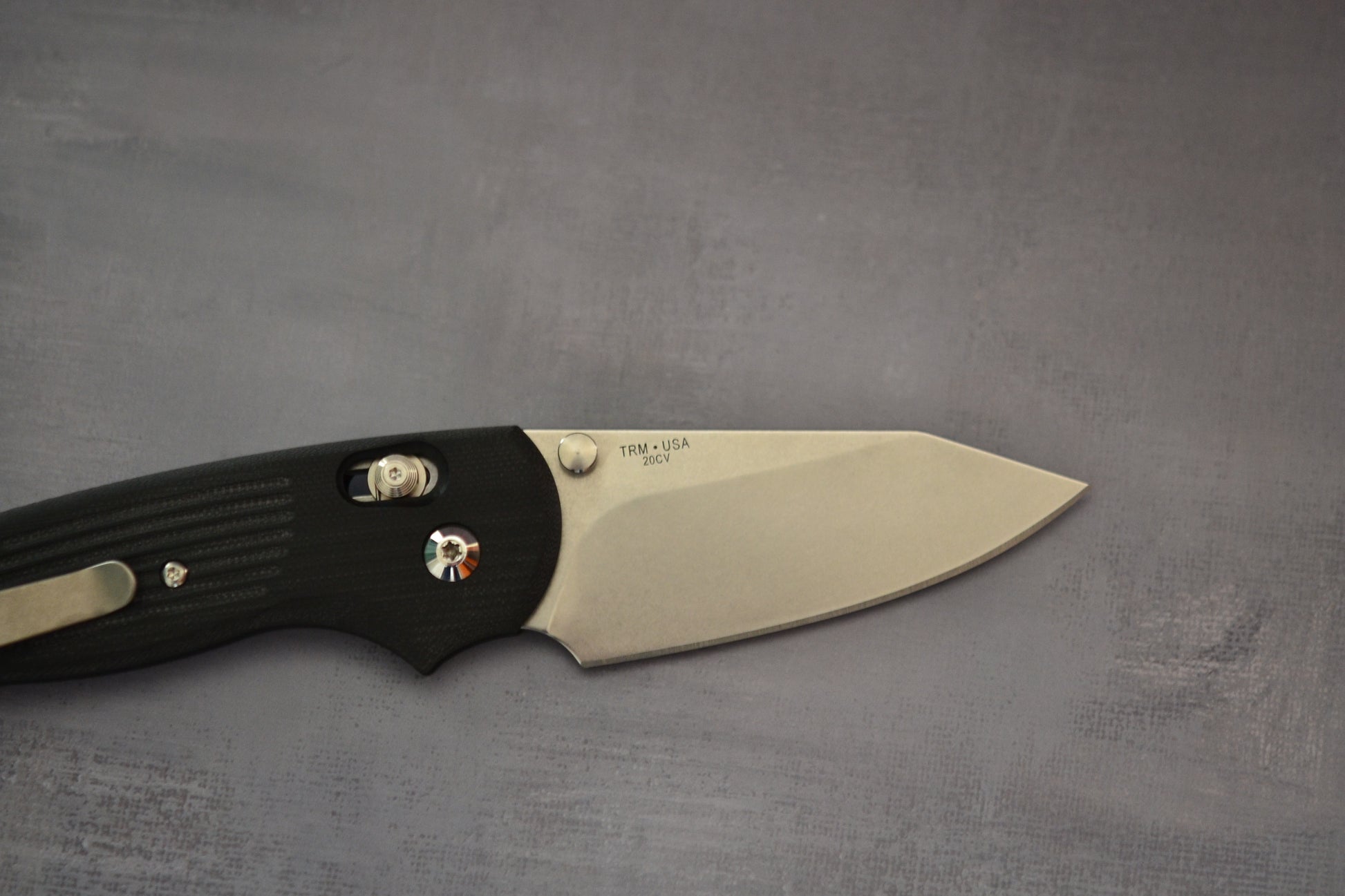 Three Rivers Mfg. (TRM) - Shadow - Black G10 - 20CV - Brand New Three Rivers Mfg. Urban Cutlery & Lifestyle Shoppe