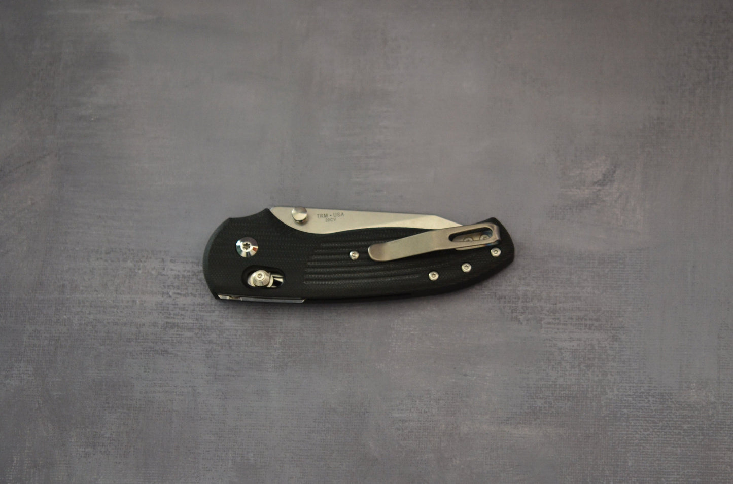 Three Rivers Mfg. (TRM) - Shadow - Black G10 - 20CV - Brand New Three Rivers Mfg. Urban Cutlery & Lifestyle Shoppe