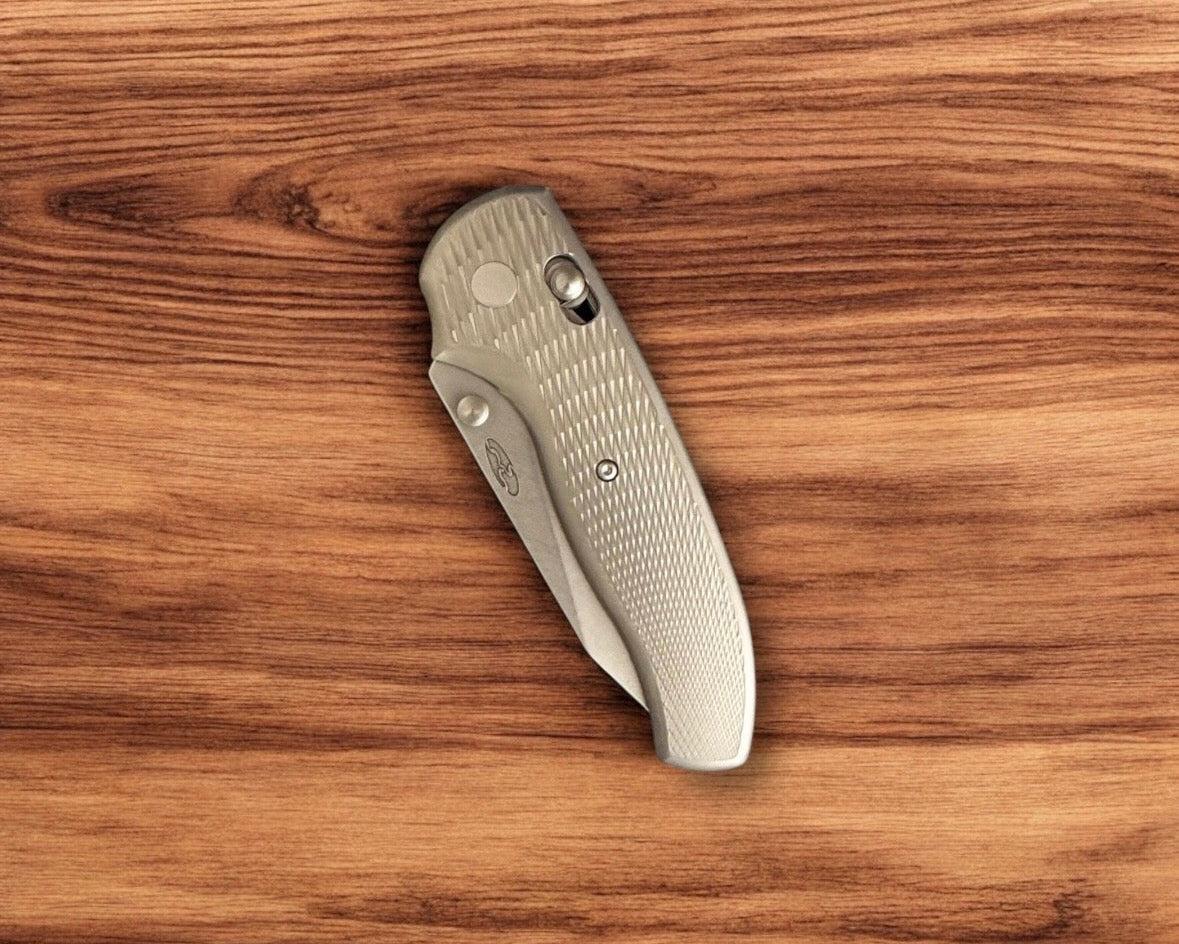 Three Rivers Mfg.-Three Rivers Mfg. (TRM) *2DOT* Titanium Shadow - Mike Irie Custom Hollow-Ground Blade-Urban Cutlery