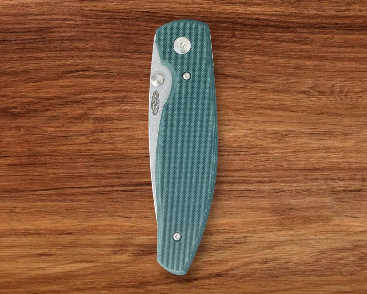 Three Rivers Mfg.-Three Rivers Mfg. (TRM) Atom - FOREST GREEN G10 Handles - 20CV Blade-Urban Cutlery