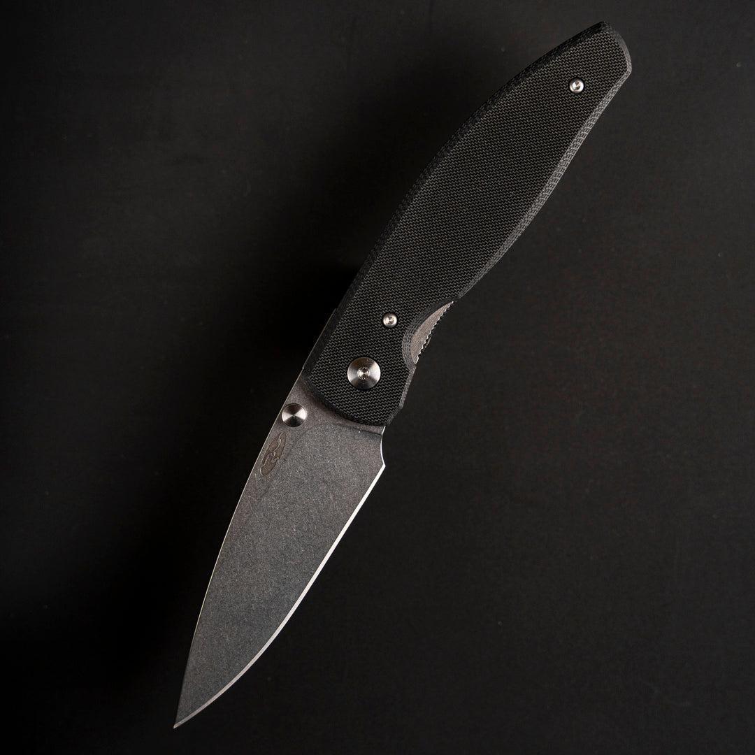 Three Rivers Mfg.-Three Rivers Mfg. (TRM) Atom - JET BLACK G10 FLAT Handles - MAGNACUT Blade-2-Urban Cutlery
