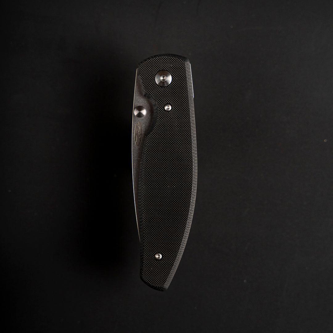 Three Rivers Mfg.-Three Rivers Mfg. (TRM) Atom - JET BLACK G10 FLAT Handles - MAGNACUT Blade-4-Urban Cutlery