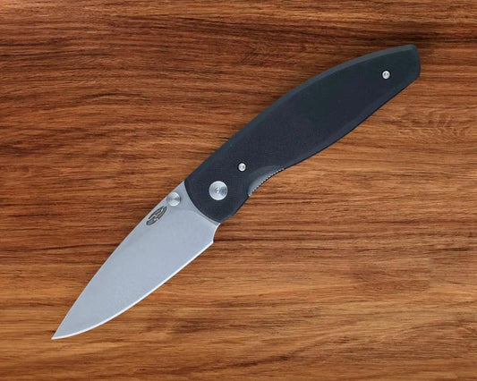 Three Rivers Mfg.-Three Rivers Mfg. (TRM) Atom - JET BLACK G10 FLAT Handles - MAGNACUT Blade-Urban Cutlery