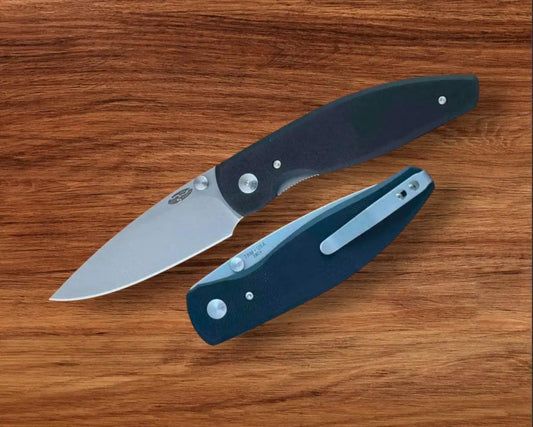 Three Rivers Mfg.-Three Rivers Mfg. (TRM) Atom - JET BLACK G10 Handles - 20CV Blade-Urban Cutlery