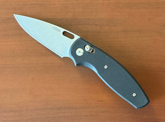 Three Rivers Mfg.-Three Rivers Mfg. (TRM) Bulldog (First Production Run) - Black G10 Handles - CTS-B75P Blade-1-Urban Cutlery