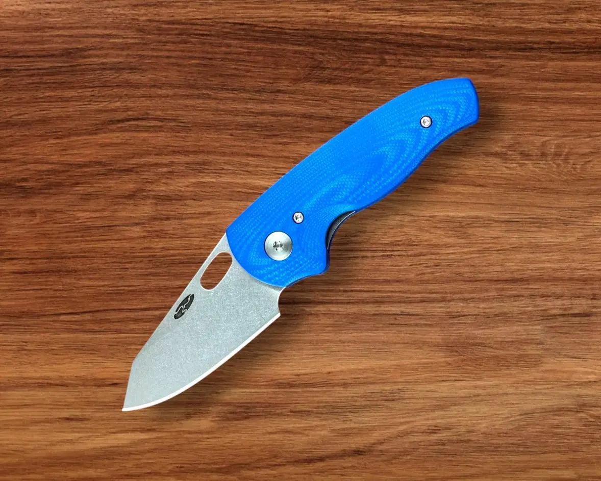 Three Rivers Mfg.-Three Rivers Mfg. (TRM) Holey Nerd - ROYAL BLUE G10 3D Contoured Handles - MagnaCut-1-Urban Cutlery