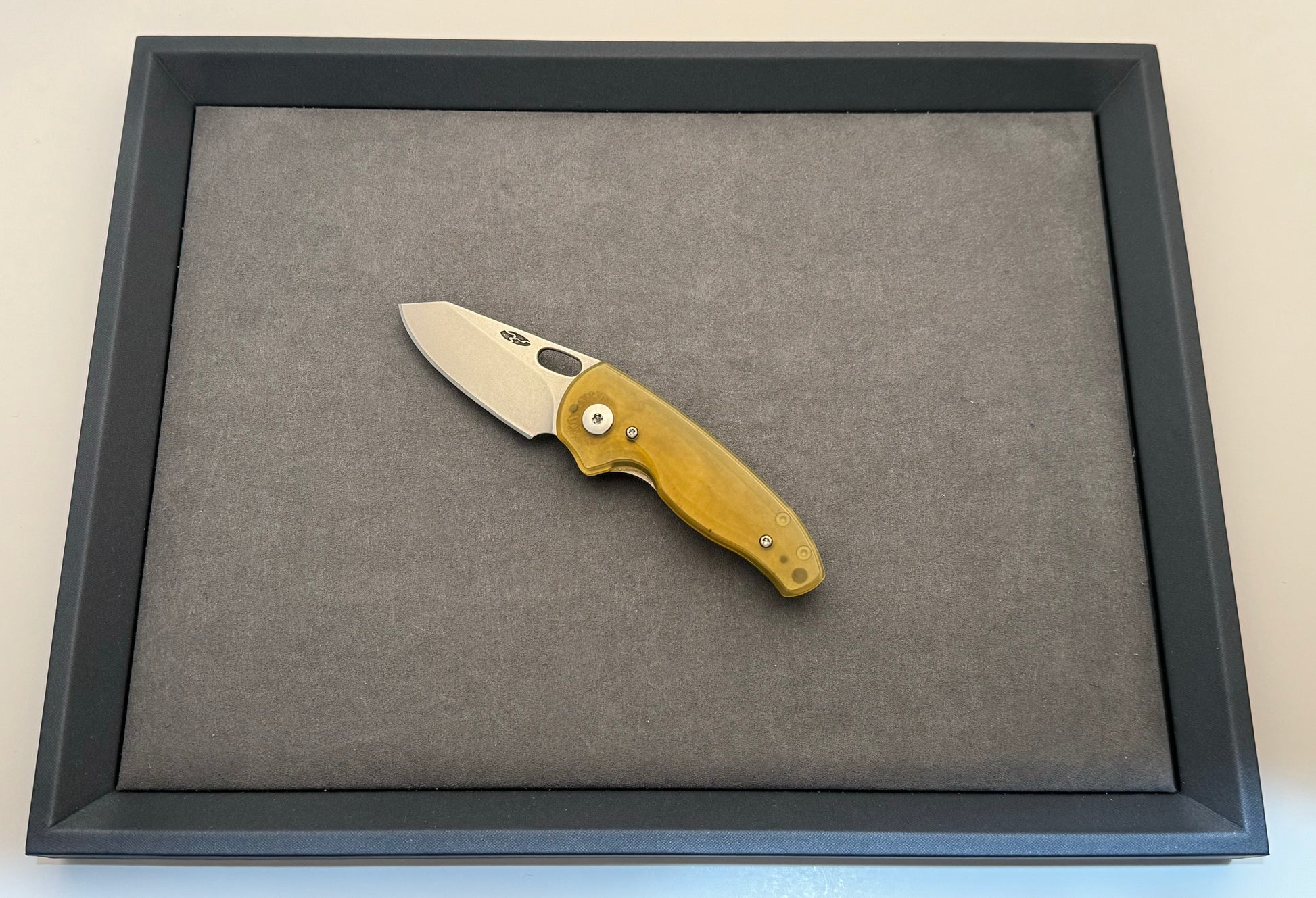 Three Rivers Mfg.-Three Rivers Mfg. (TRM) - Holey-Nerd - Ultem 20CV - Linerlock - Pre-Owned-1-Urban Cutlery