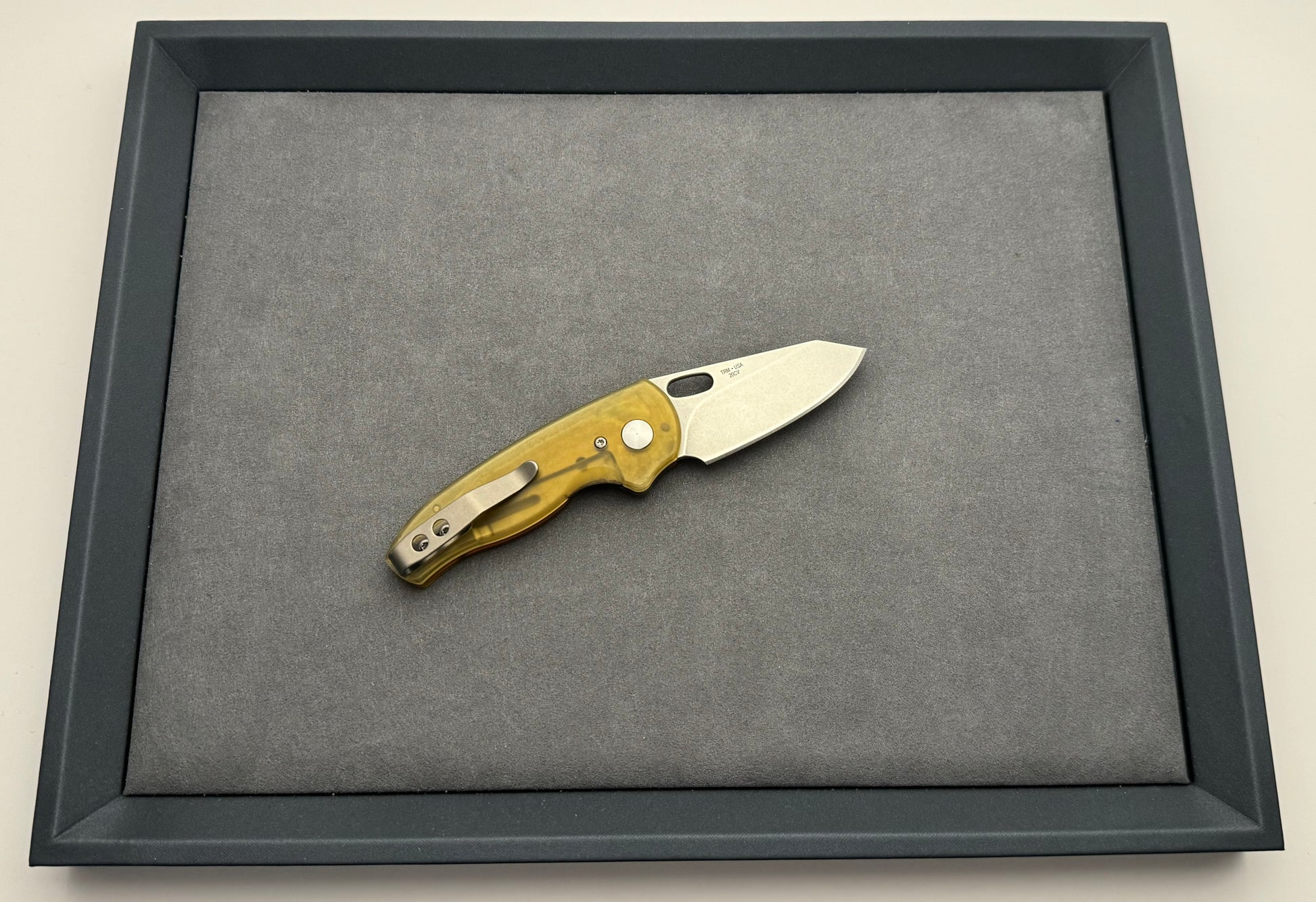 Three Rivers Mfg.-Three Rivers Mfg. (TRM) - Holey-Nerd - Ultem 20CV - Linerlock - Pre-Owned-3-Urban Cutlery