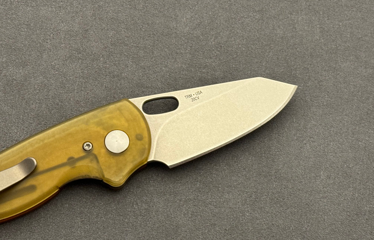 Three Rivers Mfg.-Three Rivers Mfg. (TRM) - Holey-Nerd - Ultem 20CV - Linerlock - Pre-Owned-4-Urban Cutlery