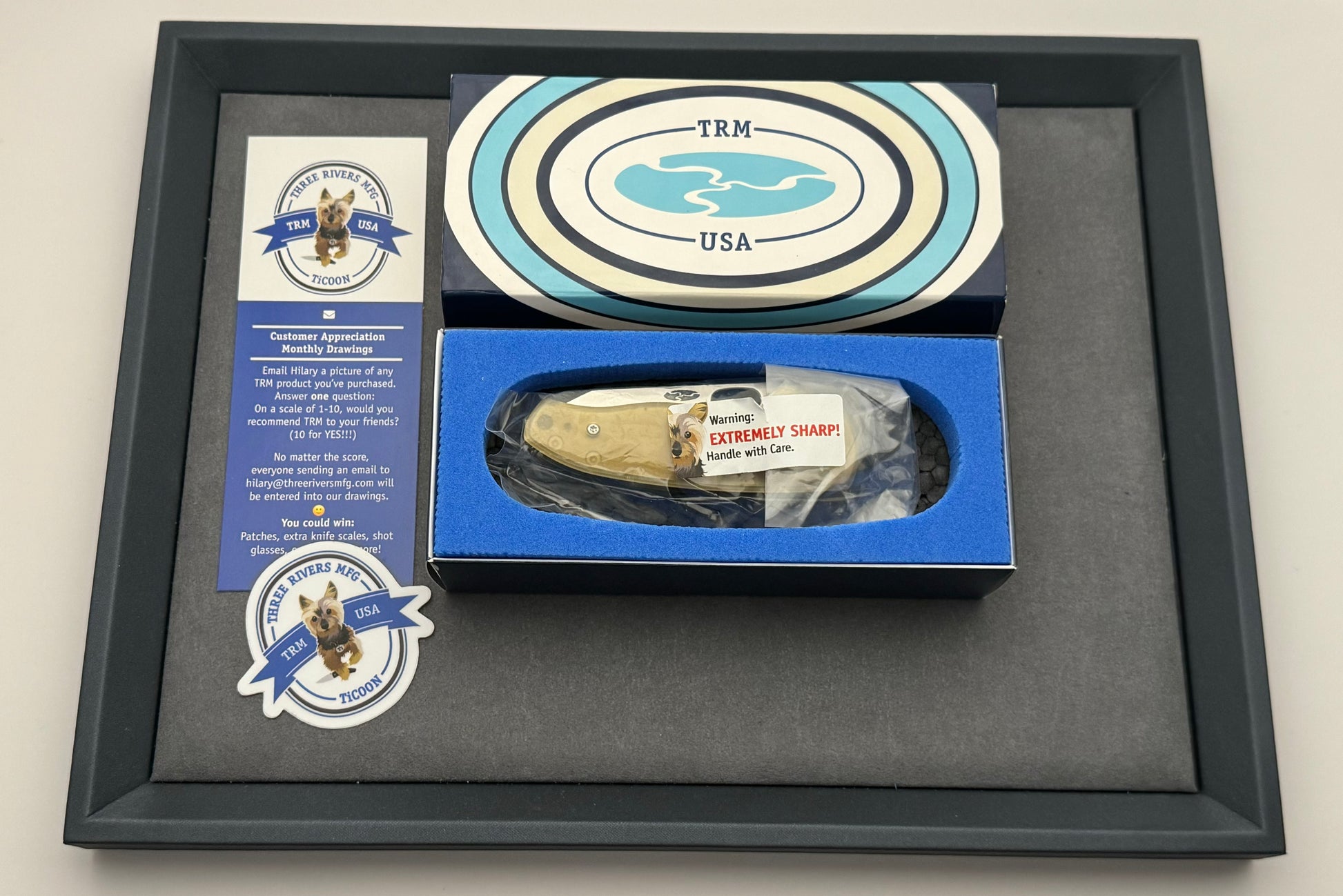 Three Rivers Mfg.-Three Rivers Mfg. (TRM) - Holey-Nerd - Ultem 20CV - Linerlock - Pre-Owned-7-Urban Cutlery