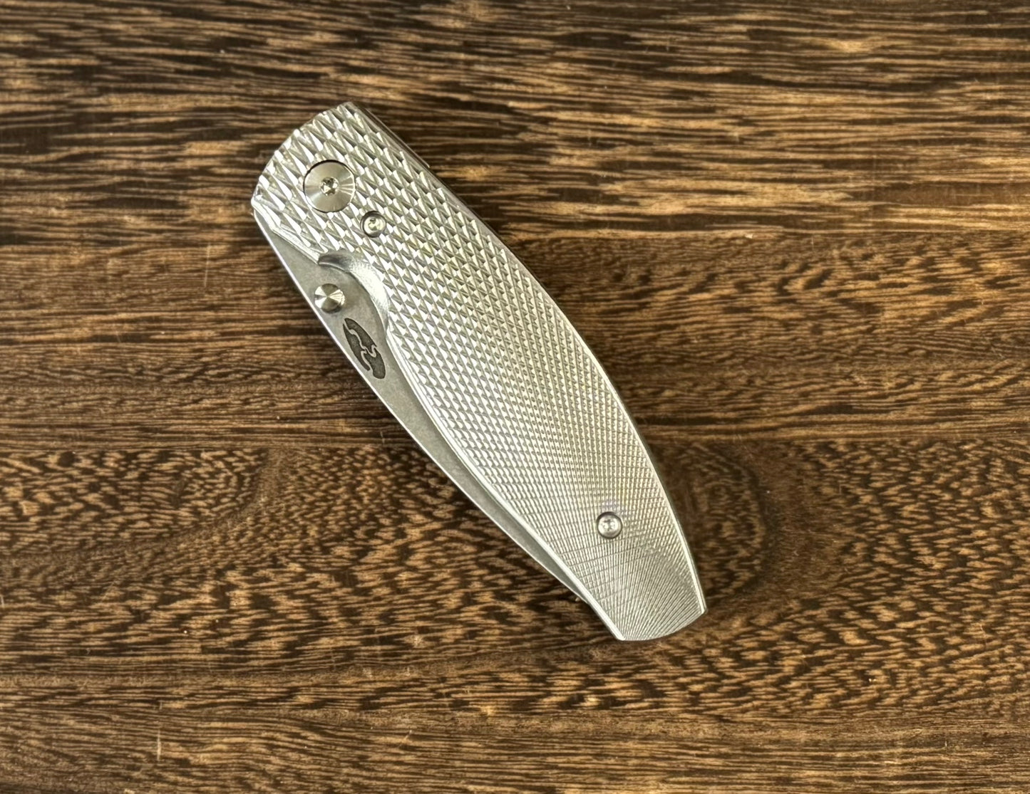 Three Rivers Mfg.-Three Rivers Mfg. (TRM) Neutron 2 - 3D Contoured Titanium Scales LIZARD SKIN - Magnacut Blade-3-Urban Cutlery