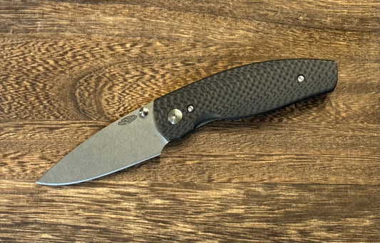 Three Rivers Mfg.-Three Rivers Mfg. (TRM) Neutron 2 - CARBON FIBER 3D Contoured SMOOTH - 20CV Blade-Urban Cutlery