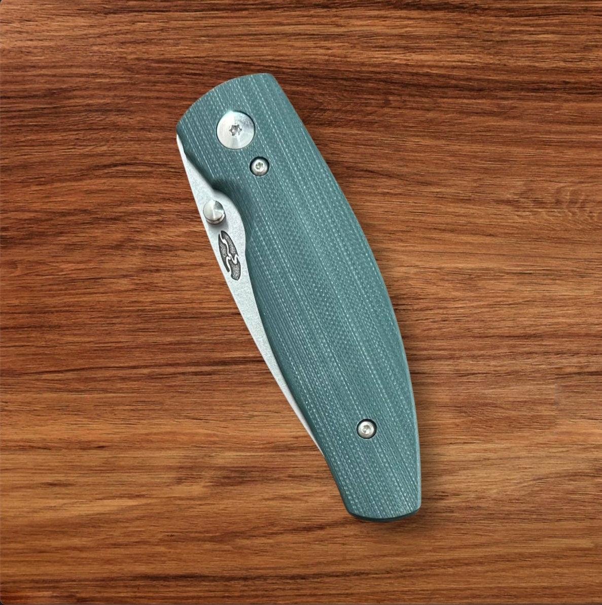 Three Rivers Mfg.-Three Rivers Mfg. (TRM) Neutron 2 - FOREST GREEN G10 3D Handles - Magnacut Blade-5-Urban Cutlery