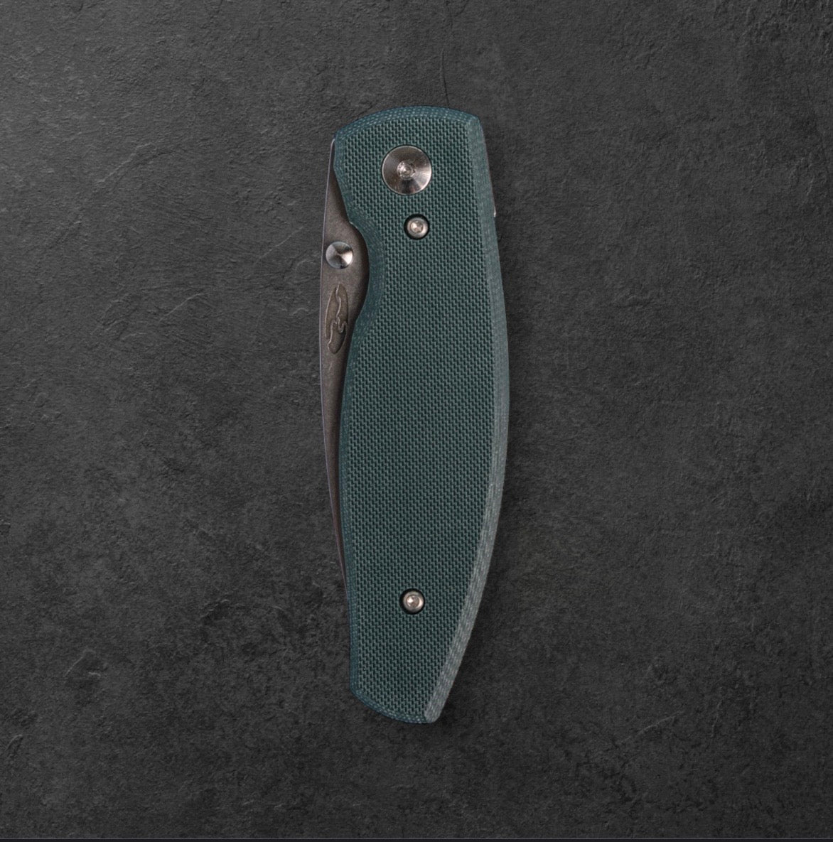 Three Rivers Mfg.-Three Rivers Mfg. (TRM) Neutron 2 - FOREST GREEN G10 Flat Handles - 20CV Blade-3-Urban Cutlery