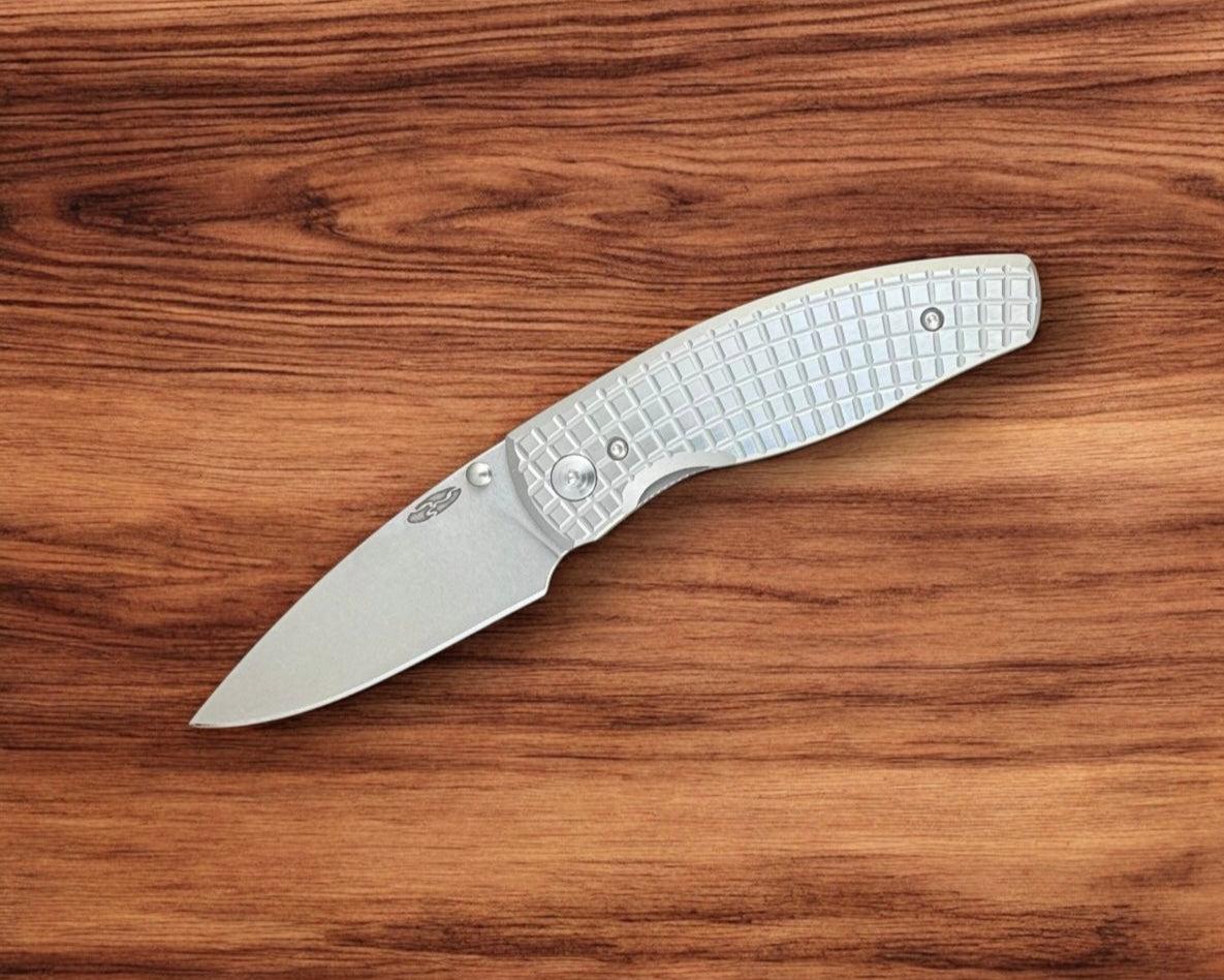 Three Rivers Mfg.-Three Rivers Mfg. (TRM) Neutron 2 - FRAG Titanium Scales - 20CV Blade-2-Urban Cutlery