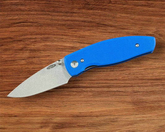 Three Rivers Mfg.-Three Rivers Mfg. (TRM) Neutron 2 - ROYAL BLUE G10 Flat Handles - 20CV Blade-Urban Cutlery