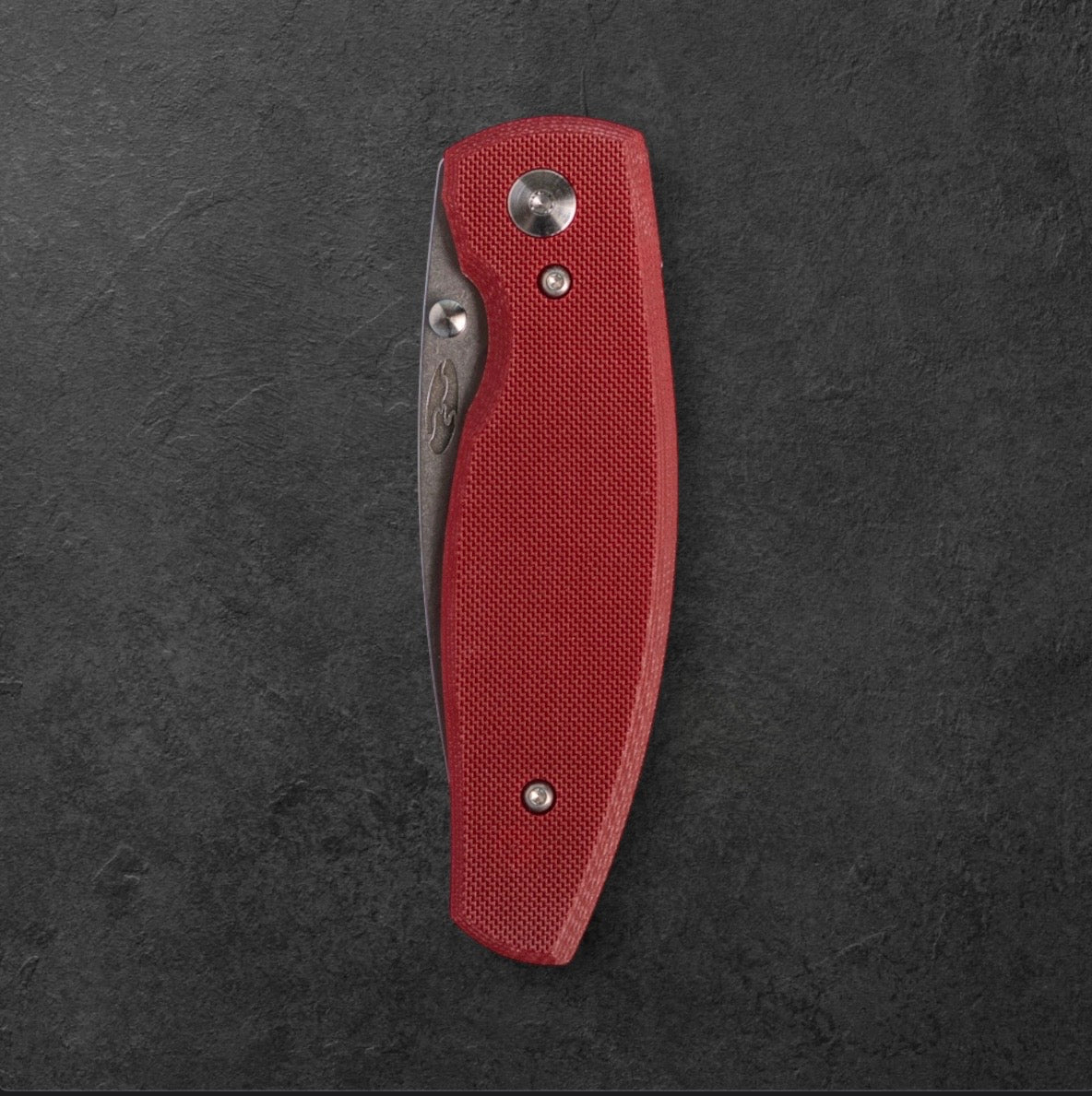 Three Rivers Mfg.-Three Rivers Mfg. (TRM) Neutron 2 - RUBY RED G10 Flat Handles - 20CV Blade-3-Urban Cutlery