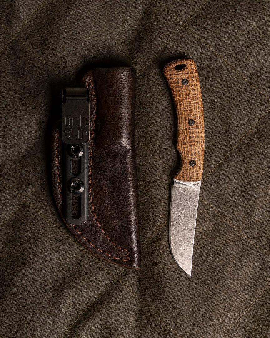Three Rivers Mfg.-Three Rivers Mfg. (TRM) TAGALONG - BURLAP MICARTA Handles - Magnacut Blade-2-Urban Cutlery